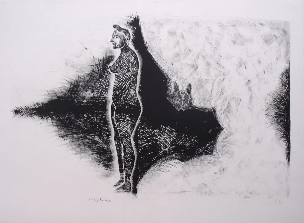 Litografía Toledo - Sans Titre 