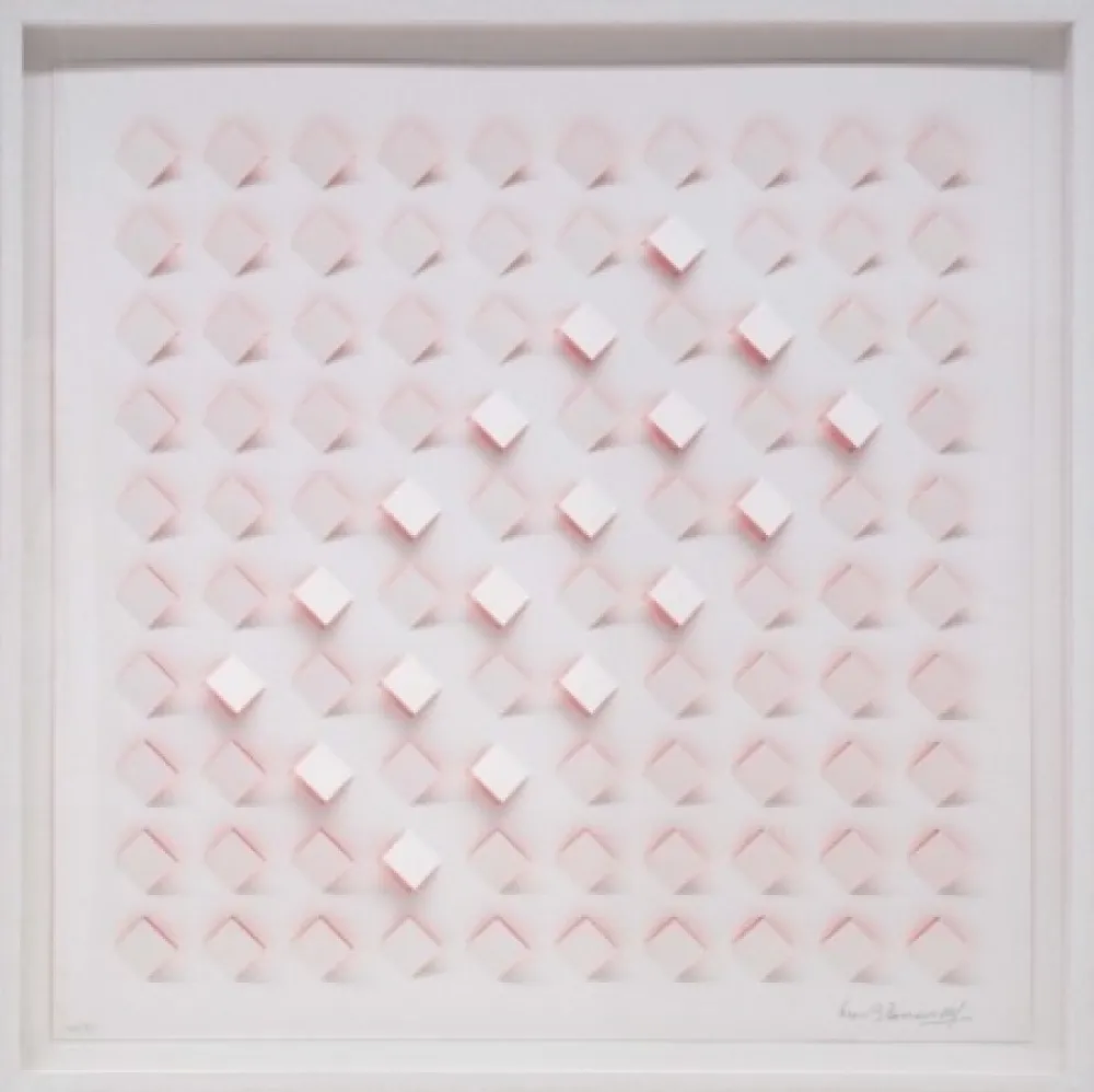 Litografía Tomasello - S/T 4 - Rosa