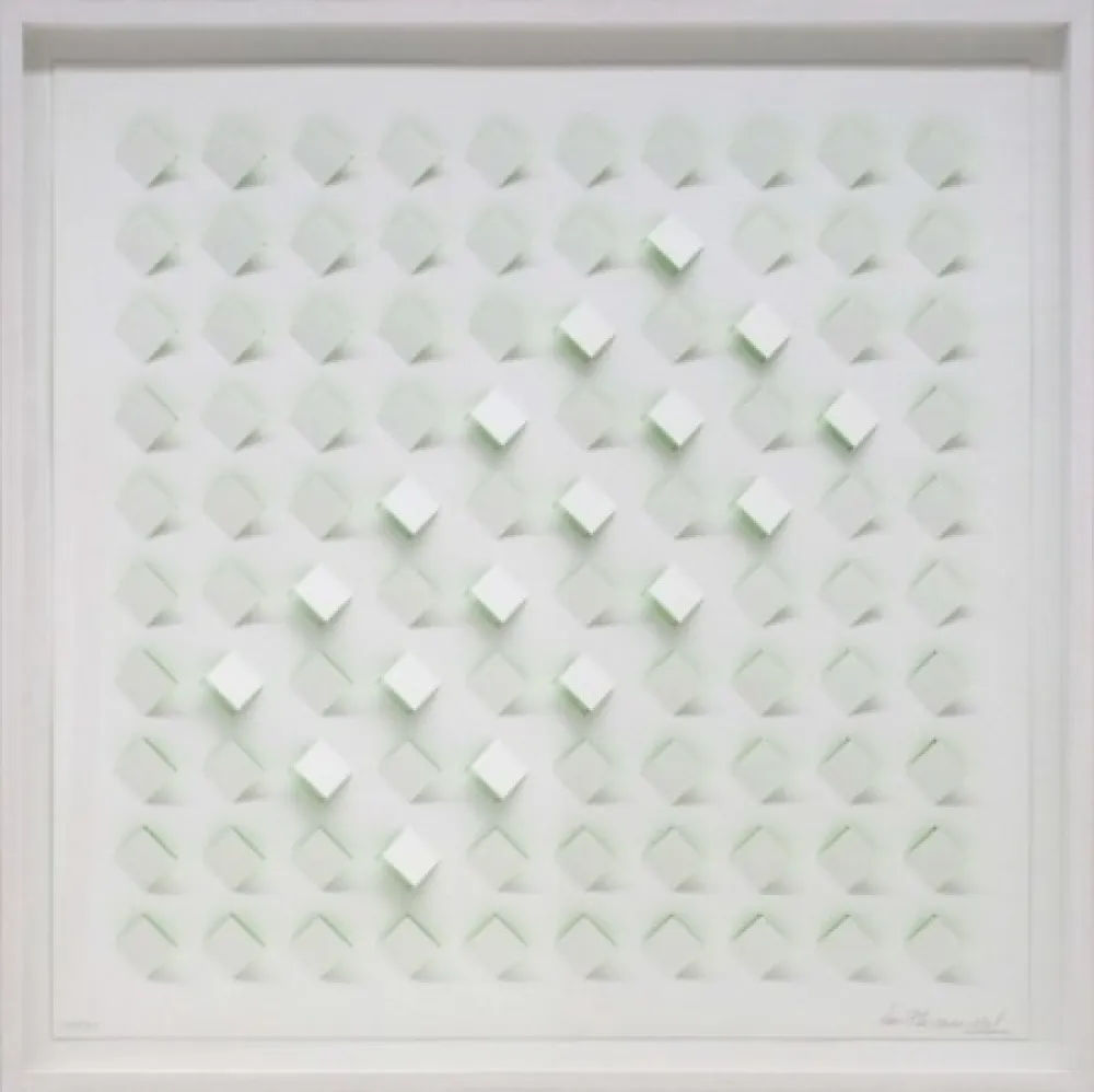 Litografía Tomasello - S/T 4 - Verde