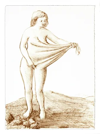 Litografía Topor - 4 Neuf Grâces