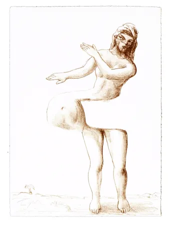 Litografía Topor - 5 Neuf Grâces 