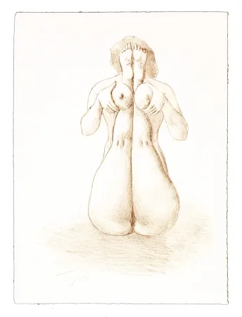 Litografía Topor - 7 Neuf Grâces