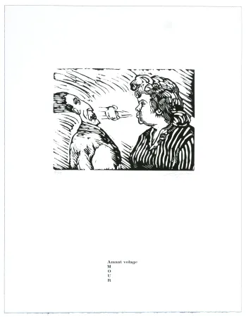 Litografía Topor - Amant volage