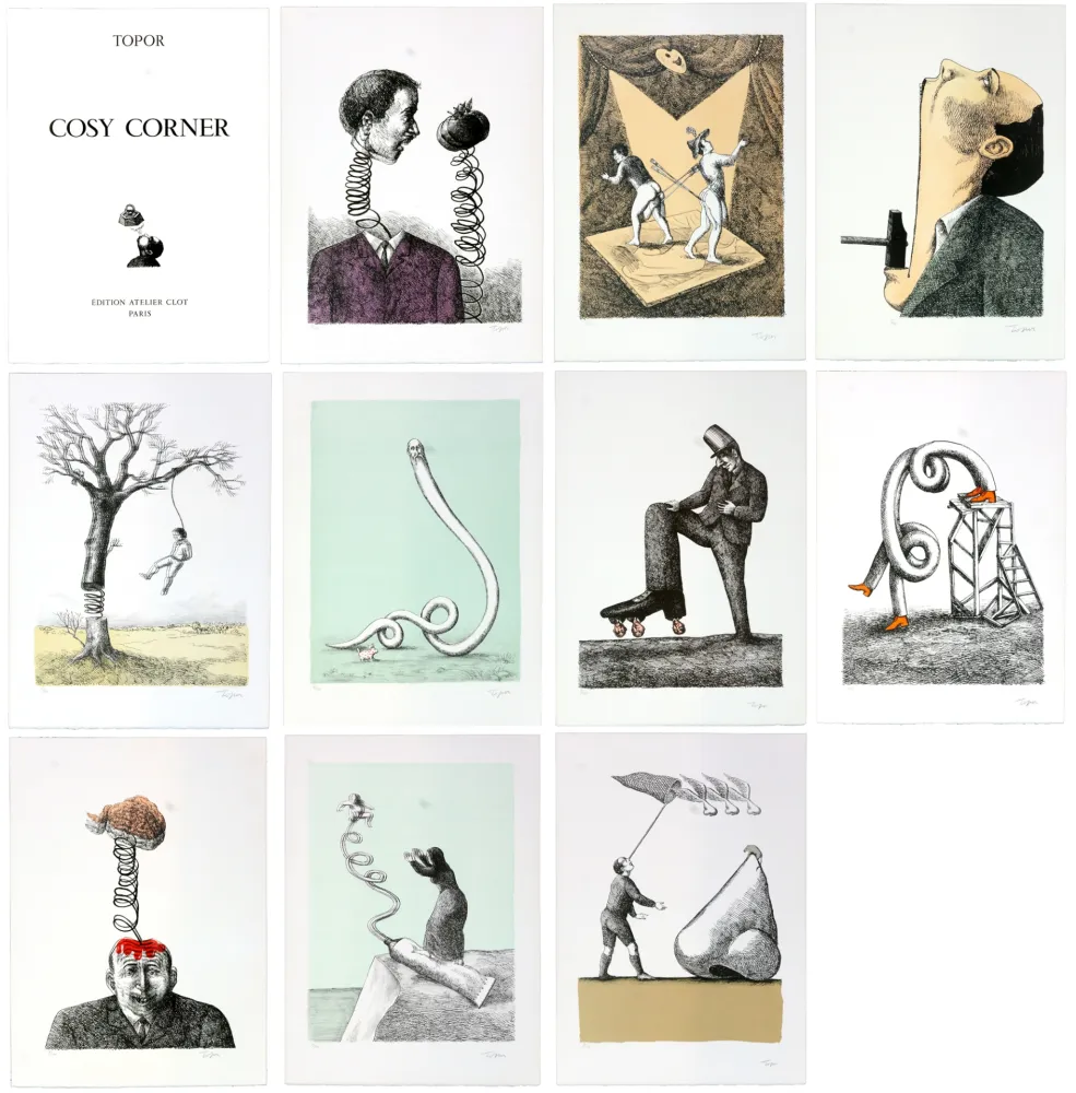 Litografía Topor - Cosy Corner