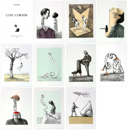 Litografía Topor - Cosy Corner