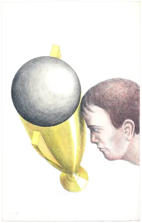 Litografía Topor - Coupe du monde 1982