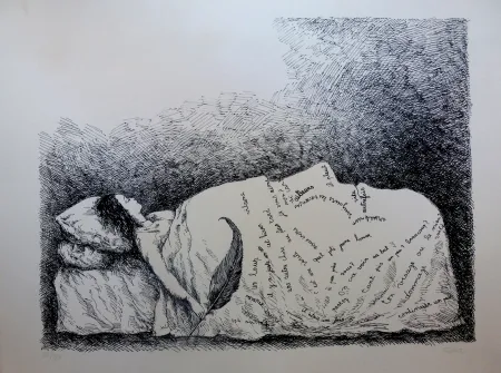 Litografía Topor - Endormie