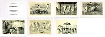 Litografía Topor - Jeux de table