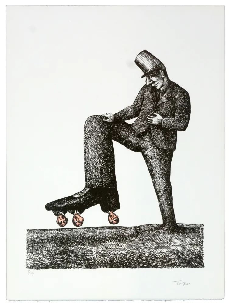 Litografía Topor - La semelle sainte