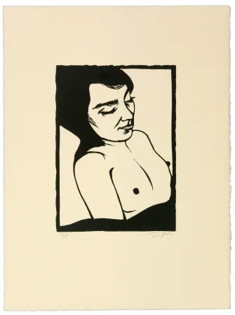 Linograbado Topor - Mademoiselle P
