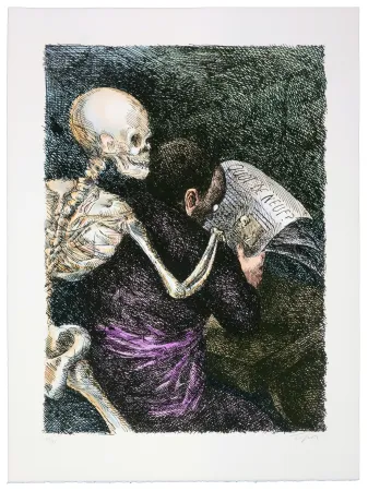 Litografía Topor - Sans titre