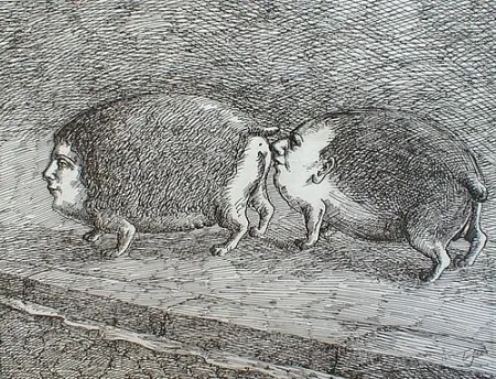 Grabado Topor - Senza titolo