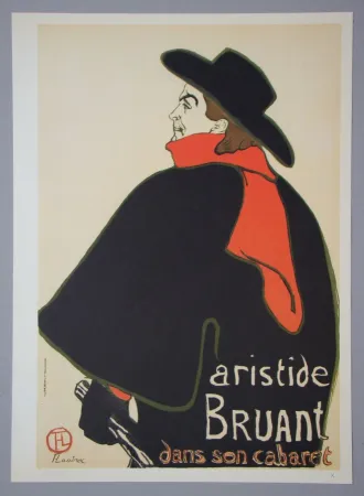 Heliograbado Toulouse-Lautrec - Aristide Bruant - Dans son Cabaret