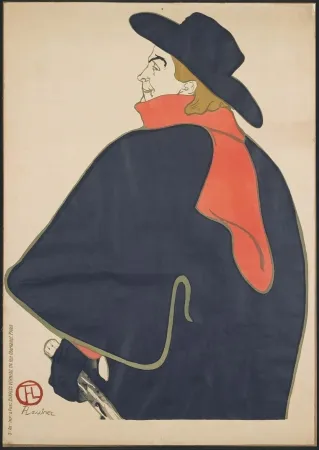 Litografía Toulouse-Lautrec - Aristide Bruant dans son cabaret