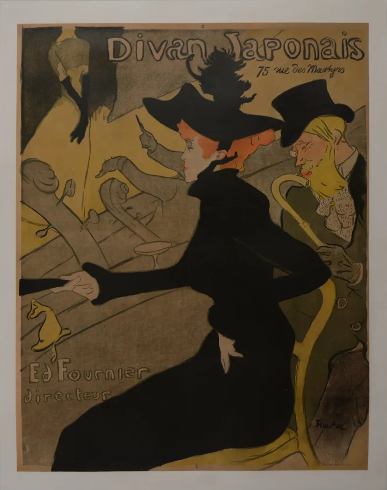 Litografía Toulouse-Lautrec - Divan Japonais, 1893 - Large original lithograph poster