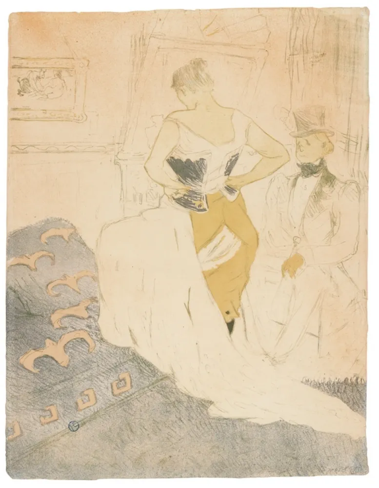 Litografía Toulouse-Lautrec - Elles