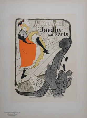 Litografía Toulouse-Lautrec - Jane Avril, Les Maitres de L'Affiche, 1898