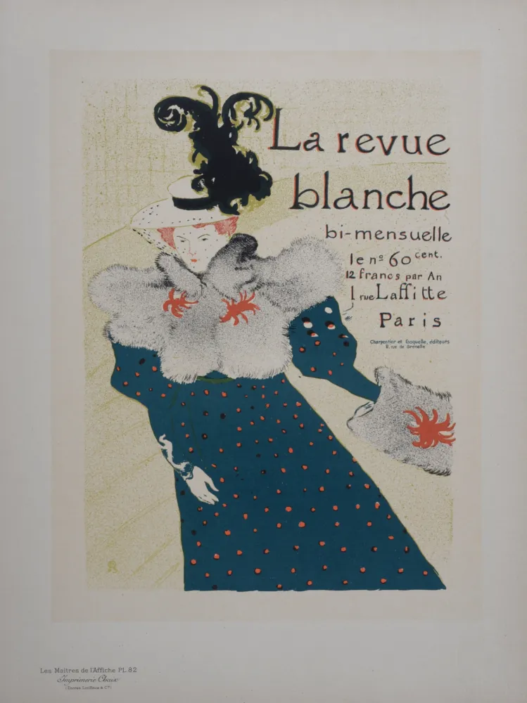 Litografía Toulouse-Lautrec - La Revue Blanche, Les Maitres de L'Affiche,1897