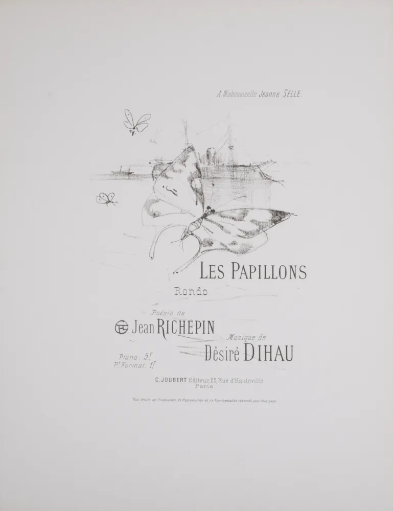 Litografía Toulouse-Lautrec - Les Papillons, 1895