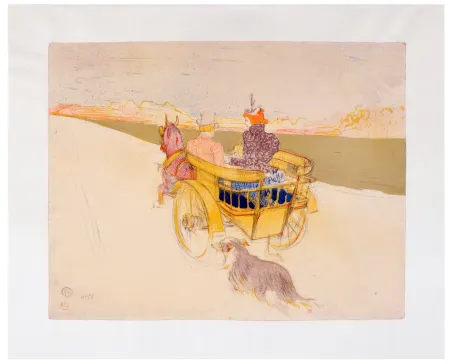 Litografía Toulouse-Lautrec - Partie de campagne