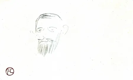 Sin Técnico Toulouse-Lautrec - Procès Arton — Tête de monsieur Jacques Saint-Cère