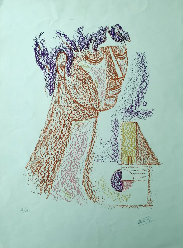 Litografía Tozzi - Figura