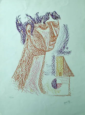 Litografía Tozzi - Figura