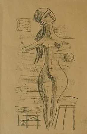 Litografía Tozzi - Figure Poetiche 3, 1968