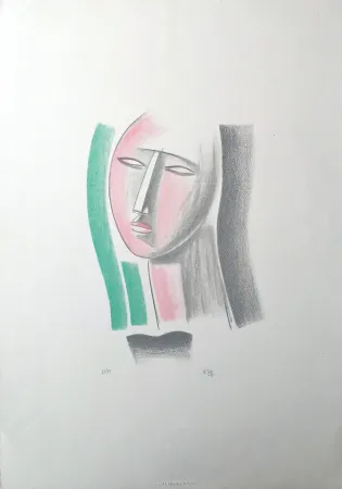 Litografía Tozzi - Volto