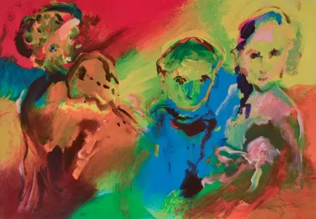 Serigrafía Treccani - La famiglia di suonatori