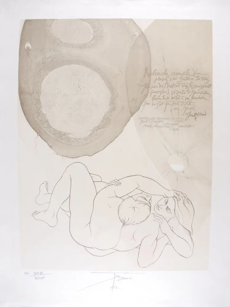 Litografía Trémois - Envol VII