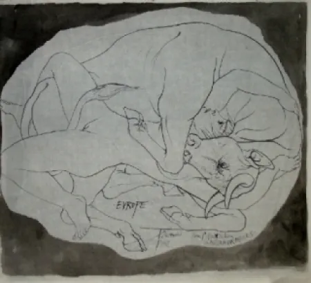 Litografía Trémois - Europe et les Metamorphoses