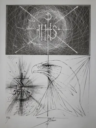 Grabado Trémois - L'Aigle de la St Jean / The Eagle of the St John