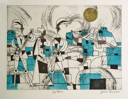 Grabado Trevelyan - Les Baux