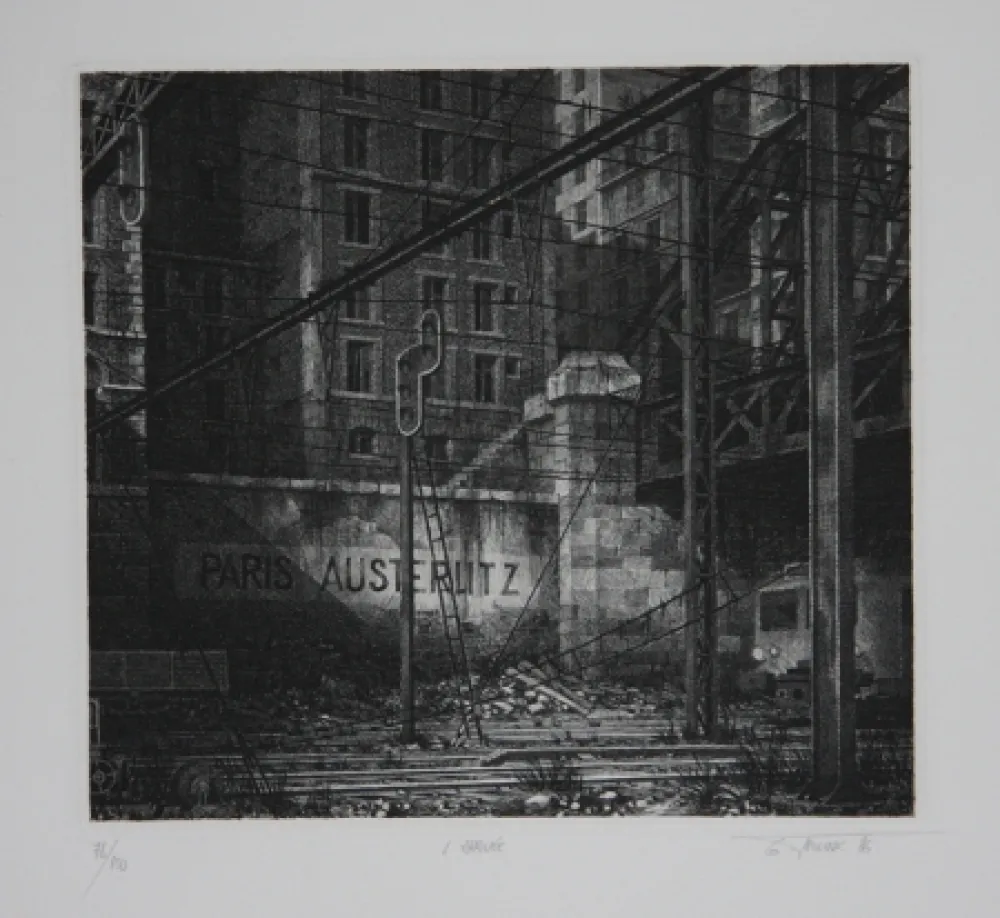 Grabado Trignac - L'arrivée