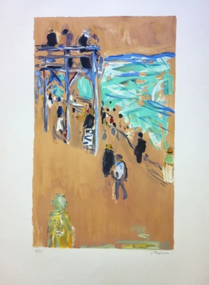 Litografía Truphemus - La passerelle