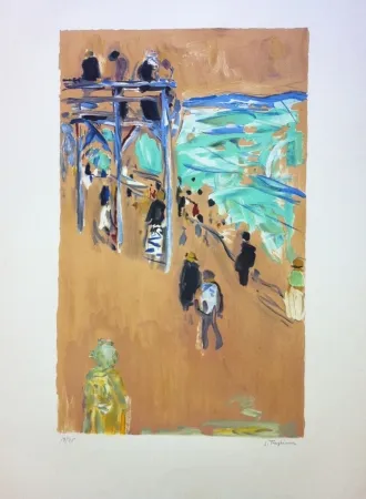 Litografía Truphemus - La passerelle