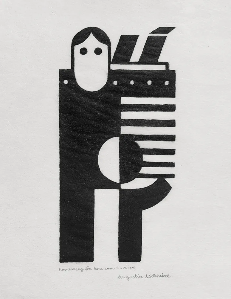 Linograbado Tschinkel - Emigrant