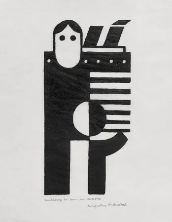 Linograbado Tschinkel - Emigrant