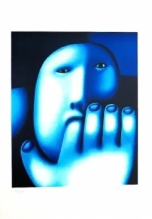 Serigrafía Tselkov - Sans titre