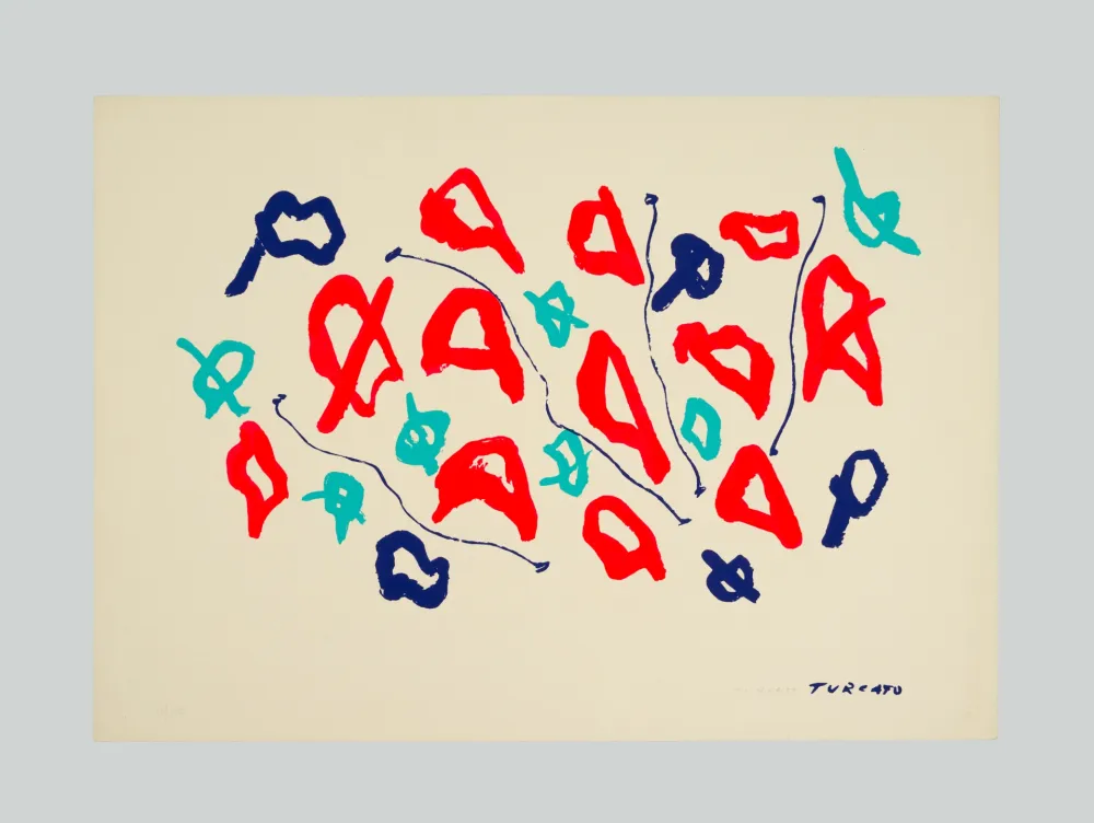 Litografía Turcato - Composizione