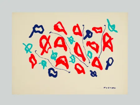 Litografía Turcato - Composizione