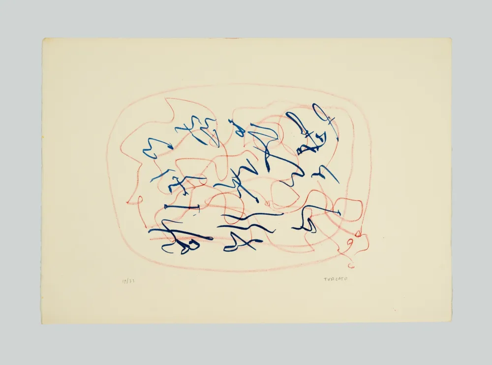 Litografía Turcato - Composizione