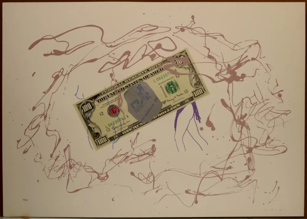 Litografía Turcato - Dollaro