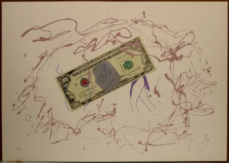 Litografía Turcato - Dollaro