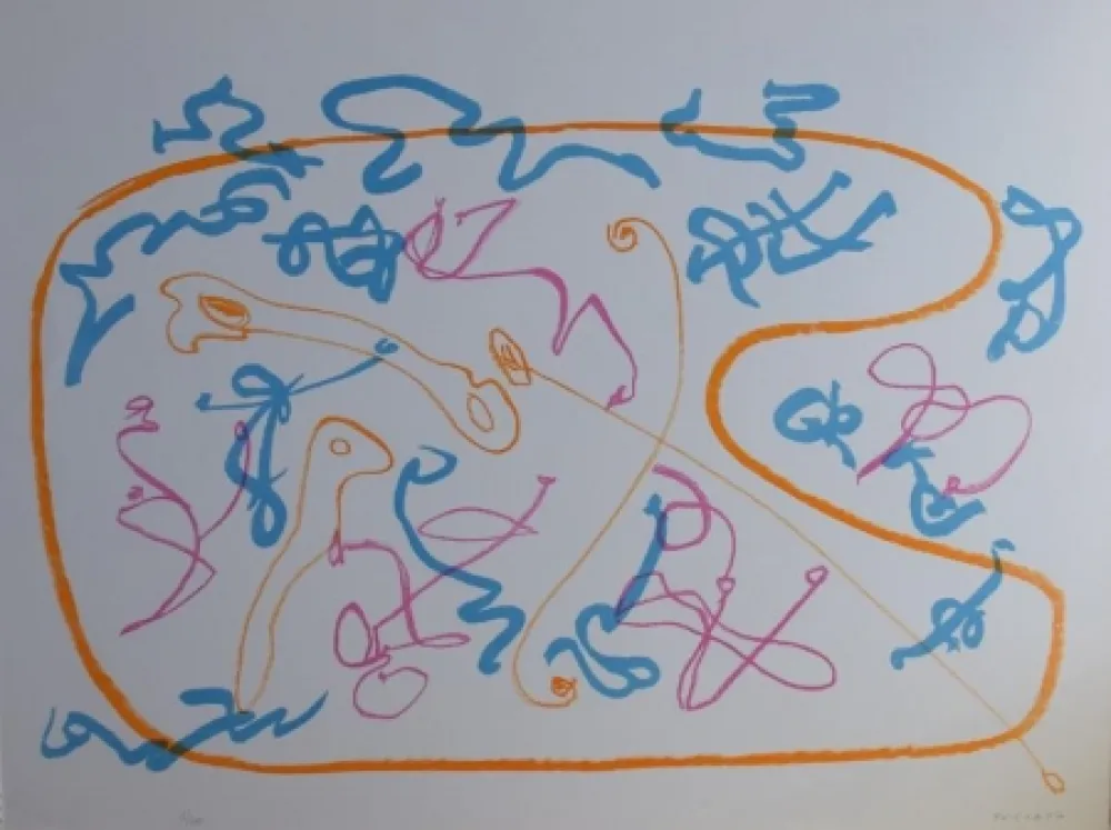 Litografía Turcato - Senza titolo