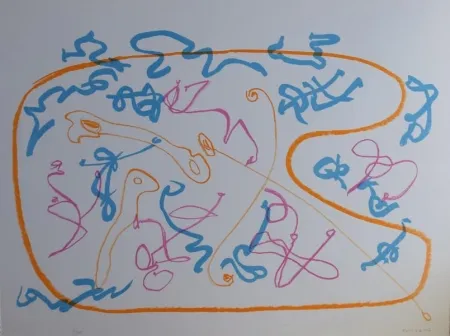 Litografía Turcato - Senza titolo