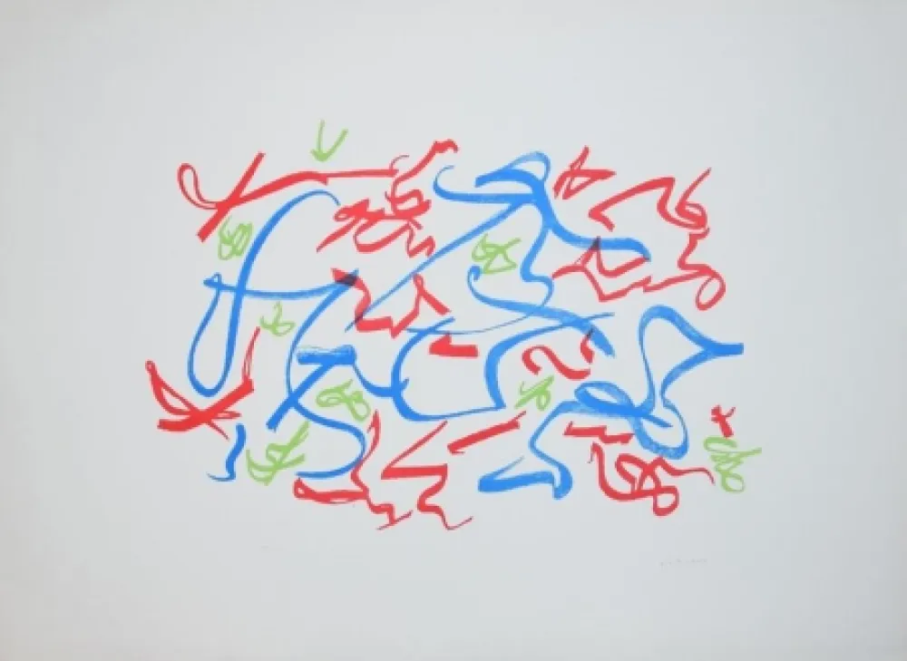 Litografía Turcato - Senza titolo