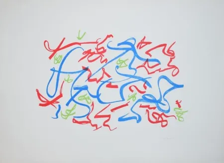 Litografía Turcato - Senza titolo