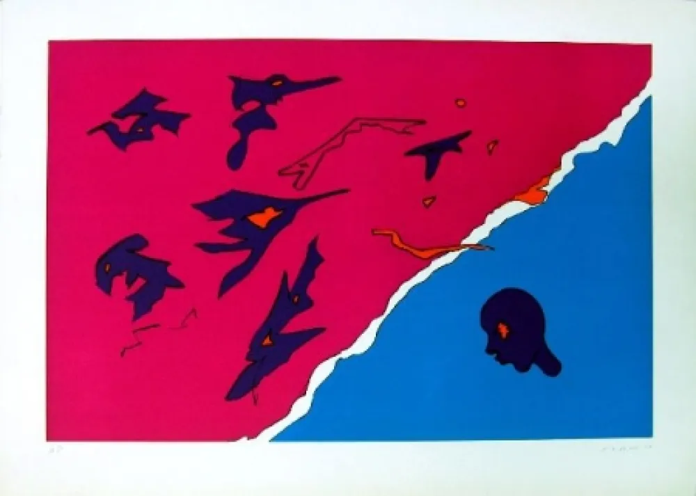 Litografía Turcato - Senza titolo